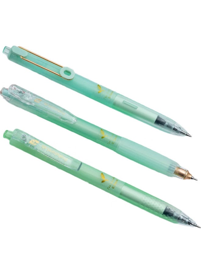 Masmarcu Morning Light Masmarcu Chinese Tea Limited Push Bullet Head Neutral Pen Black 0.5 Brush Pen High Appearance Value Quick-Drying Smooth Signature Pen With Bookmark Gift Silent Decibel Agpj9638 - Image 1