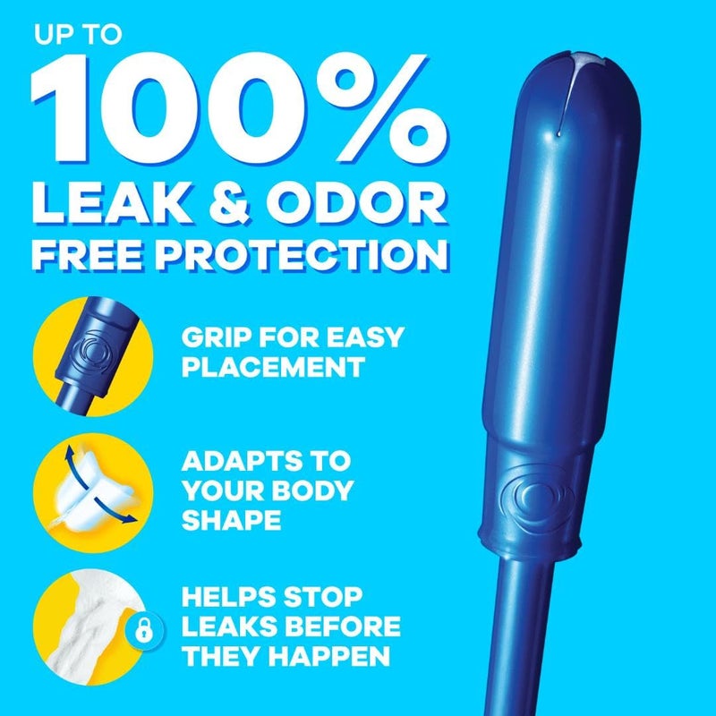 Tampax تامباكس بيرل تامبون للنساء عبوة متعددة، مع ضفيرة حامية ضد التسرب، امتصاص عادي/فائق، بدون رائحة، 34 قطعة - Image 2