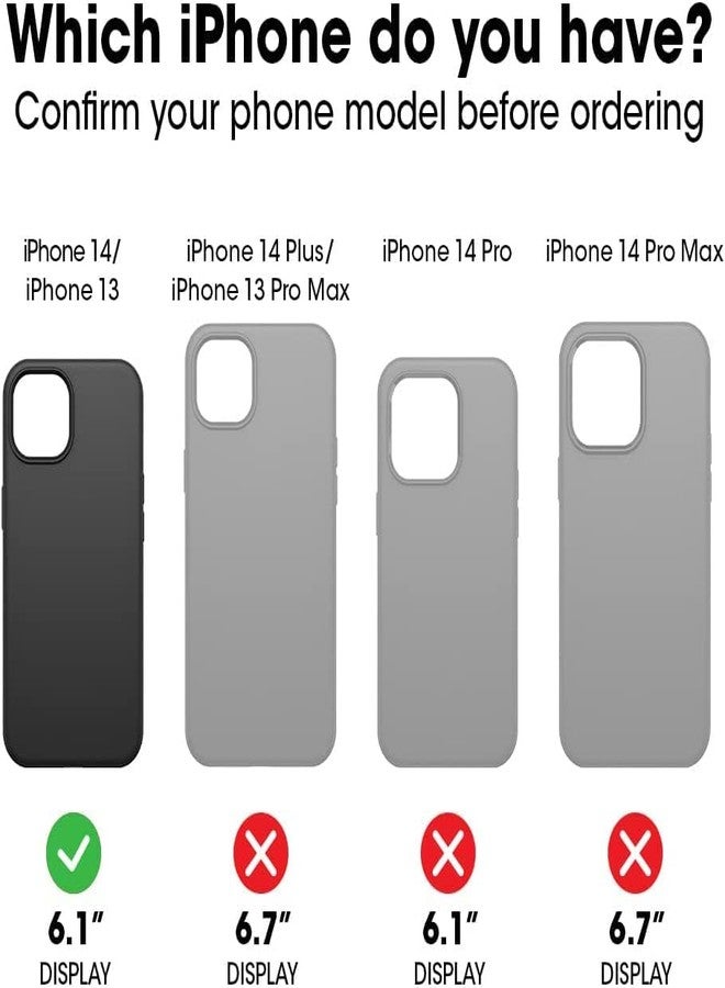 جراب BELTRON متعدد الاستخدامات لهاتف iPhone 13/14، جراب حماية نحيف يغطي كامل الجسم مع مشبك حزام دوار، مجموعة 3 في 1 مع مسند وحامل بطاقات - Image 3