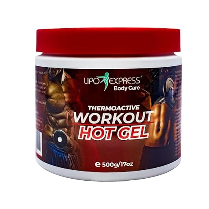 lipo express Workout Enhancing Fat Burning Hot Gel by LipoExpress 17 Oz - Best Hot-Gel Cream. Perfect for Workouts and Slimming. Thermoactive Hot Gel - Also Great for Muscle Relaxation and Massage - Image 1