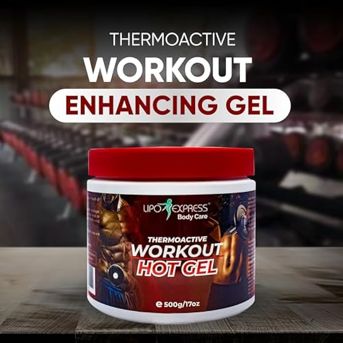 lipo express Workout Enhancing Fat Burning Hot Gel by LipoExpress 17 Oz - Best Hot-Gel Cream. Perfect for Workouts and Slimming. Thermoactive Hot Gel - Also Great for Muscle Relaxation and Massage - Image 2