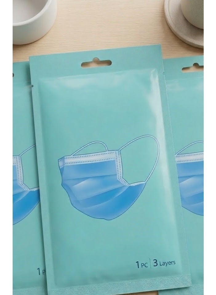 Medical Face Masks – 3-Ply Individually Wrapped – Pack of 5 Pieces, Daily Protection and Comfort - Image 4