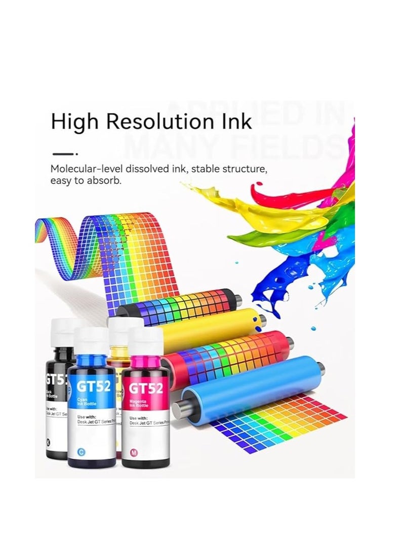 Terabyte GT52 70ml for HP Printer DeskJet Smart GT Tank Yellow  - Image 2