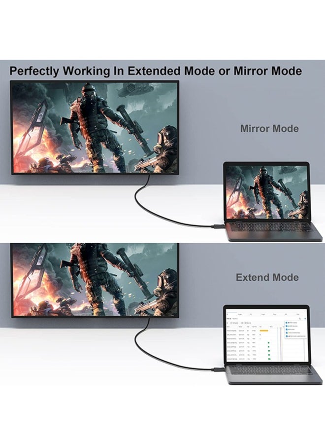 Generic - Basics DisplayPort to HDMI Display Cable, Uni-Directional, 4k@30Hz, 1920x1200, 1080p, Gold-Plated Plugs, Black - Image 1