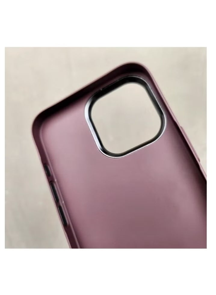 iPhone 13/14 MagSafe Slim Case, Wireless Charging Compatible, Maroon - Image 3