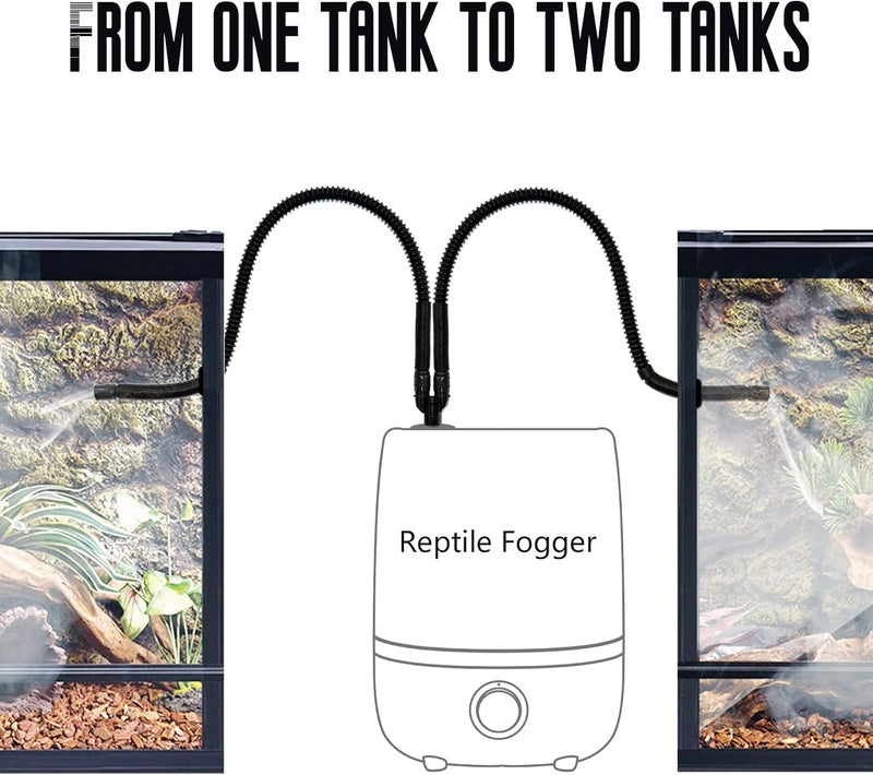 Surfante Reptile Fogger Extension Tube, Accessories of Reptile Humidifier Mister Fogger Suitable for Reptiles Amphibians Terrarium - Image 2