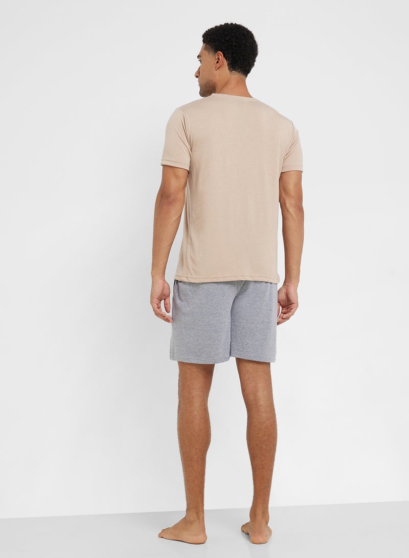 Seventy Five Nightwear T-Shirt & Shorts Sets  - Image 2
