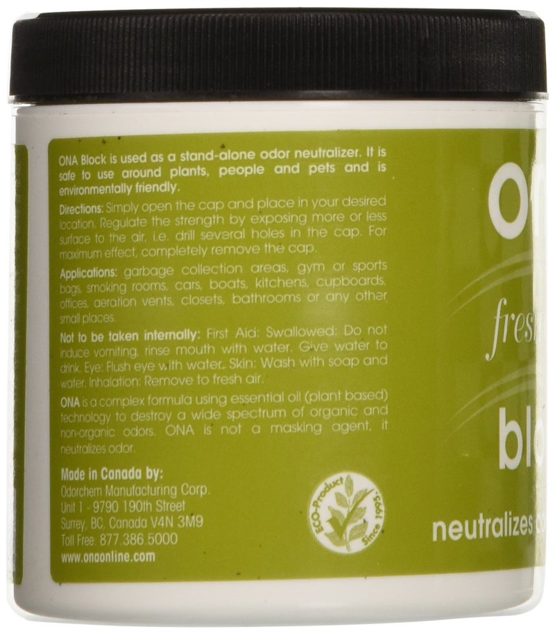 Gloria Ona Products ON10051 Ona Block Fresh Linen, 6 Ounce Automotive-air-fresheners, 6 oz, Natural - Image 3