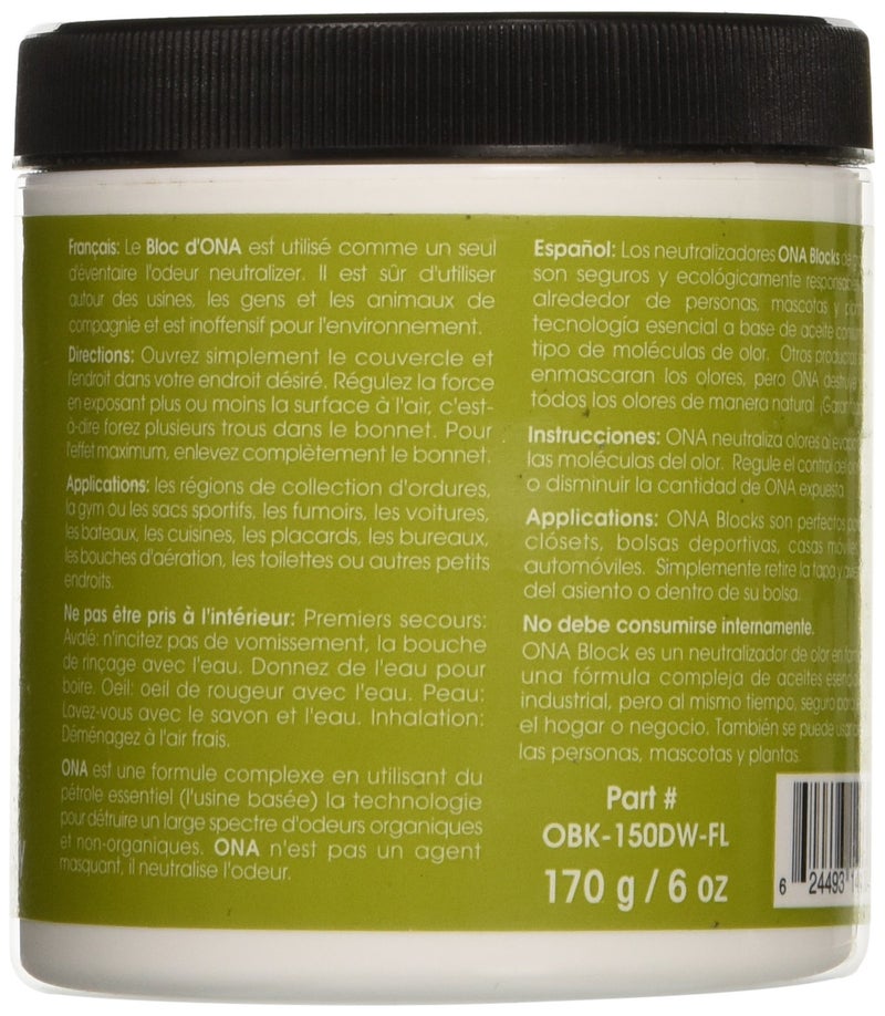 Gloria Ona Products ON10051 Ona Block Fresh Linen, 6 Ounce Automotive-air-fresheners, 6 oz, Natural - Image 2