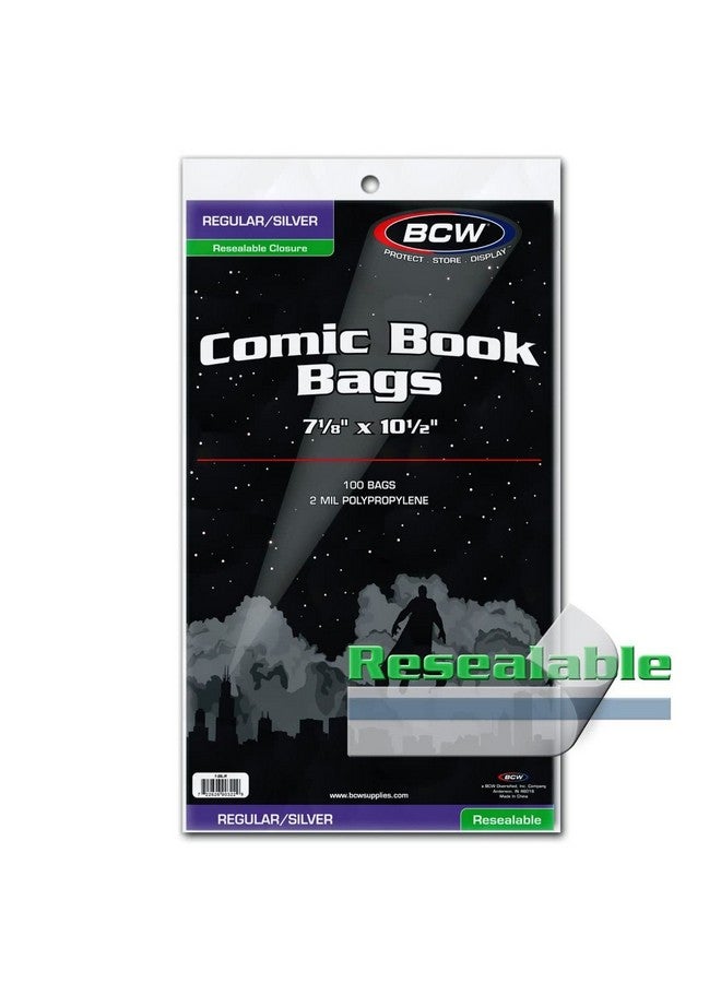BCW Resealable Silver Age Comic Bag And Backing Board 200 Ct - Image 3
