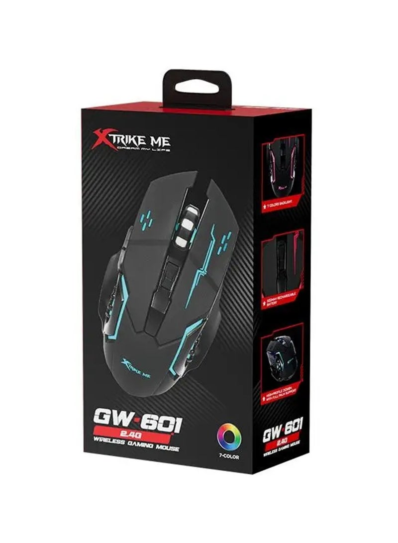 XTRIKE ME GW-601 Wireless Gaming Mouse With Backlight Colour Function  - Image 1