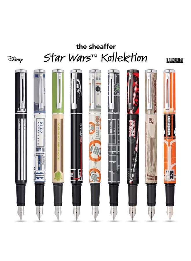 SHEAFFER قلم حبر جاف Pop Star Wars Death Star مع حواف من الكروم ورأس متوسط - Image 4