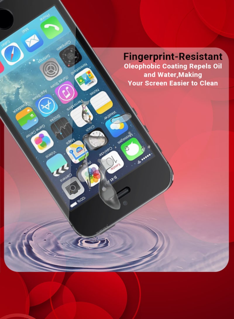 CATANES (For Apple iPhone 5s)  Screen Protector Shockproof Anti Bubble Tempered Glass - Clear - Image 2