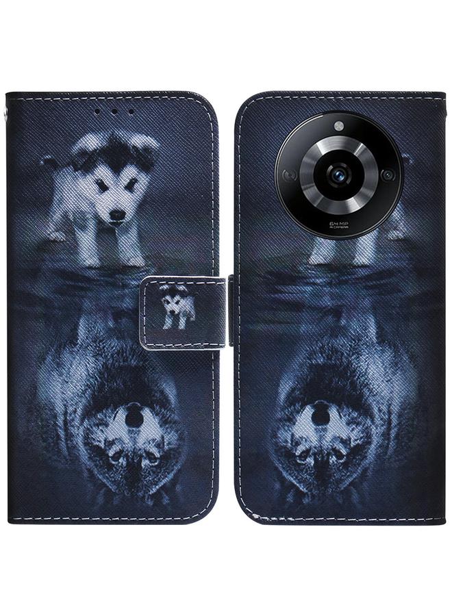 The Bros Case For Realme 11 5G/Narzo 60 India Version Coloured Drawing Flip Leather Phone Case