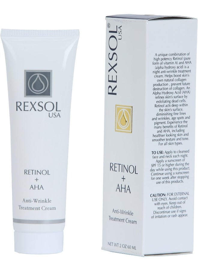REXSOL - Rexsol Retinol + Aha Anti-Wrinkle Treatment Cream - Image 1