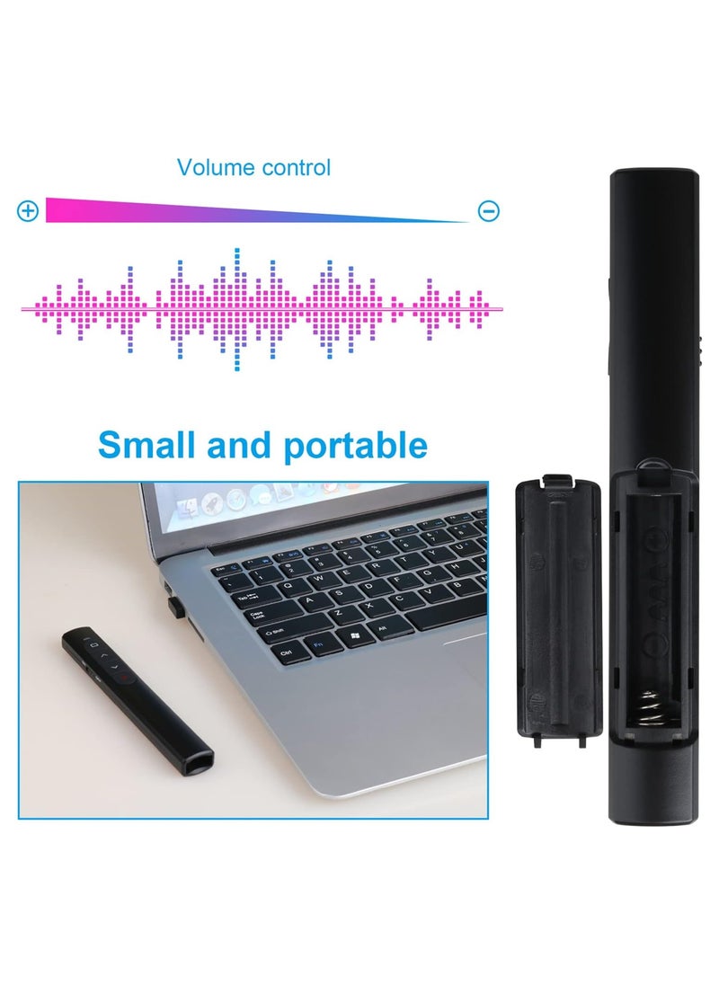 Generic Wireless Presenter Remote, Presentation Clicker with Hyperlink  Volume Remote Control PowerPoint Office Presentation Clicker for Keynote/PPT/Mac/PC/Laptop(No Battery Included)  - Image 3