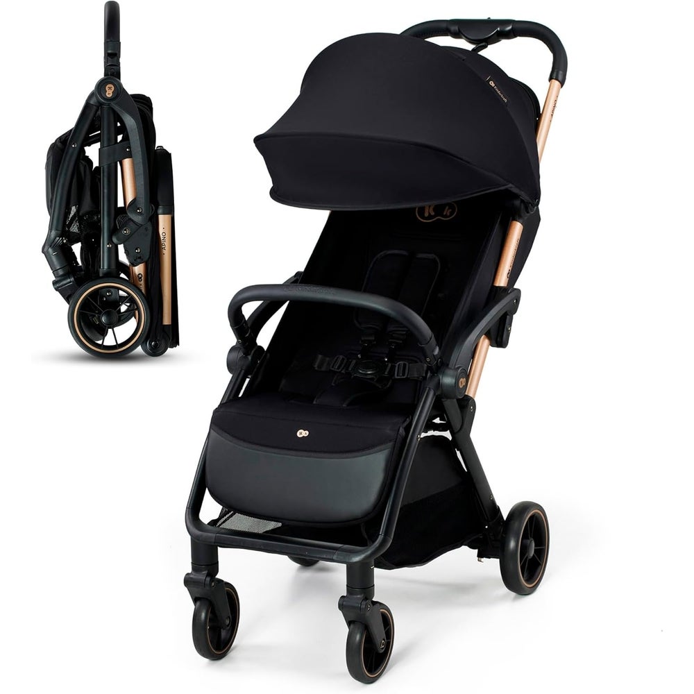 Kinderkraft - Apino Lightweight Compact Stroller - Black - 4127