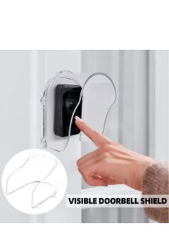 Excefore Plastic Rain Bell Cover Universal Type Waterproof Cover Transparent Plastic Fingerprint Lock Protective Cover Wireless Doorbell Water Shield for Door Access Attendance Machine Doorbell Chime  - Image 3