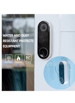 Excefore Plastic Rain Bell Cover Universal Type Waterproof Cover Transparent Plastic Fingerprint Lock Protective Cover Wireless Doorbell Water Shield for Door Access Attendance Machine Doorbell Chime  - Image 5