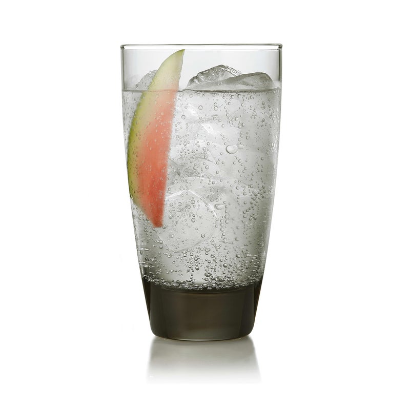 Libbey Classic Smoke Tumbler Glasses Classy Timeless Drinkware Set of 12 18 Oz Dishwasher Safe Drinking Cooler Glasses for Special Occasions