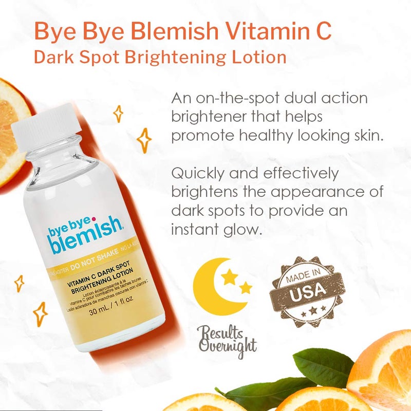 Bye Bye Blemish Dark Spot Lotion Vitamin C | Assists with Drying Blemishes And Brightening Skin | Fast Acting Solution | 1 Fl. Oz. - Image 3
