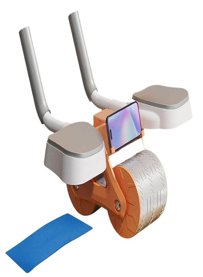 FUN MOMENT Rotary Abdominal Exercise Wheel with Elbow Support With Timer Screen and Mobile Holder - Image 1