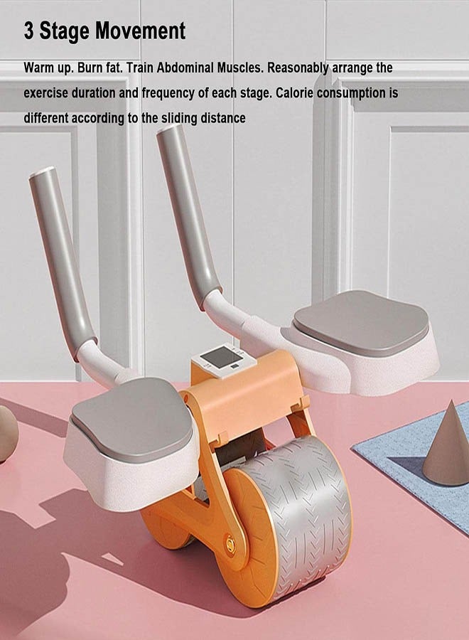FUN MOMENT Rotary Abdominal Exercise Wheel with Elbow Support With Timer Screen and Mobile Holder - Image 3