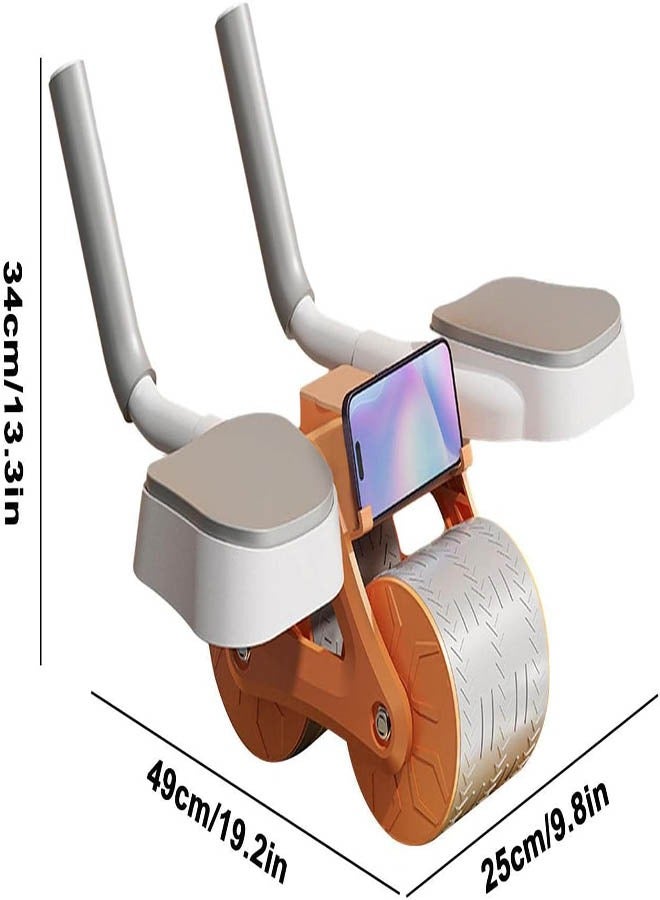 FUN MOMENT Rotary Abdominal Exercise Wheel with Elbow Support With Timer Screen and Mobile Holder - Image 5