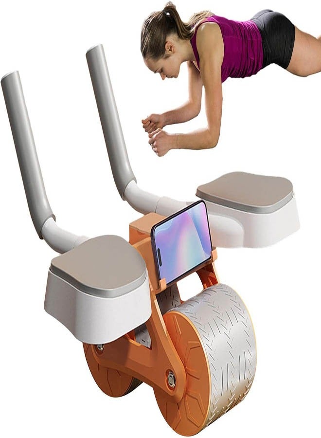 FUN MOMENT Rotary Abdominal Exercise Wheel with Elbow Support With Timer Screen and Mobile Holder - Image 2