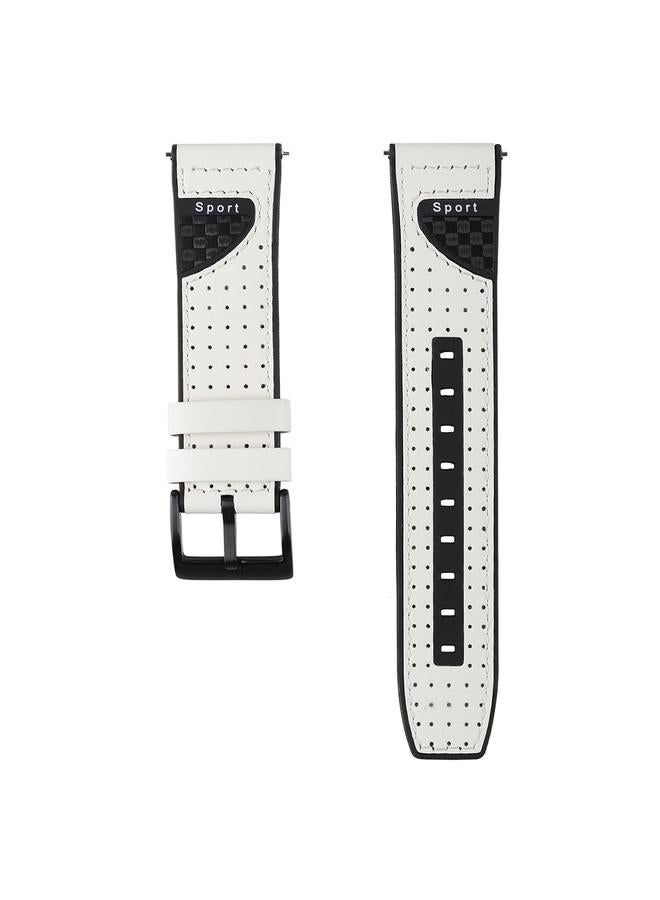 erorex Replacement Band For Galaxy Watch 22mm Smart Watch Universal Silicone Skin + Carbon Fiber Texture Watch Band - Image 2