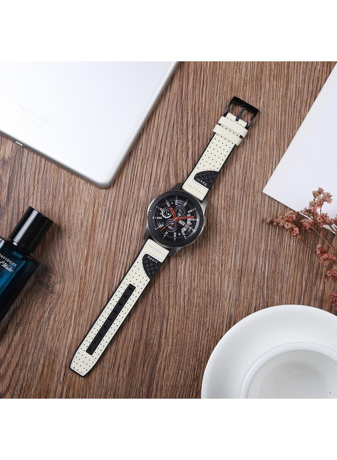 erorex Replacement Band For Galaxy Watch 22mm Smart Watch Universal Silicone Skin + Carbon Fiber Texture Watch Band - Image 5
