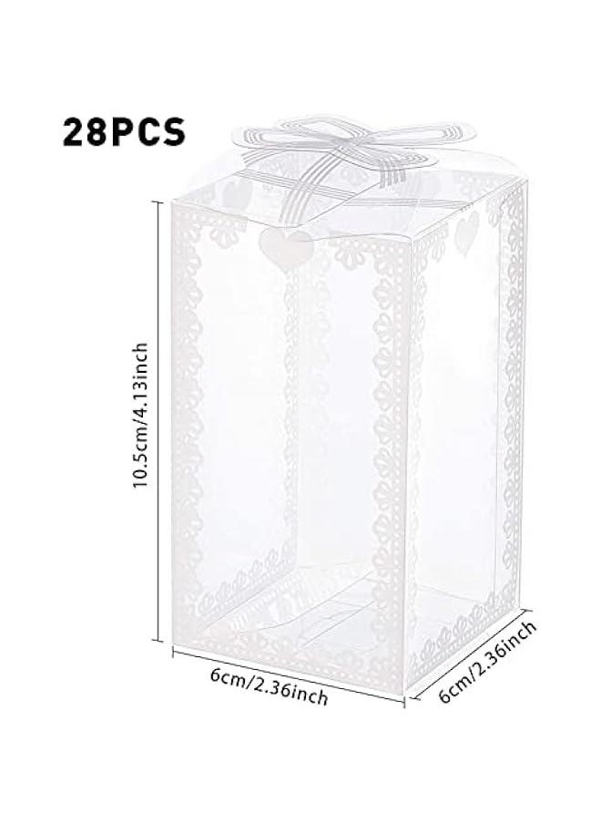 Rectangle Bow Knot Pattern Clear Plastic  Boxes for Wedding Birthday Party 's aging 2.3x2.3x4 Inch 28PCS) - pzsku/Z3C14616D66E26FE11D32Z/45/_/1730768111/bb7671bf-d50c-4883-81c5-8997b94d4813