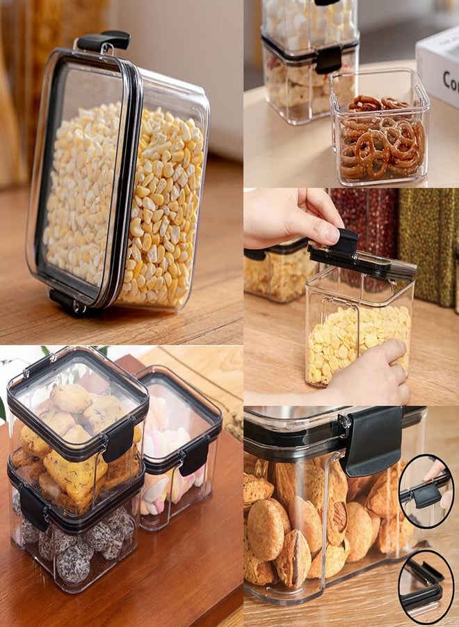 AKOAK 1 Pack Airtight Food Storage Container - (460ml) Square Clear Storage Box - Spices, Sweets, Nuts, Coffee and Tea, Spillproof to Keep Food Fresh and Dry - Image 5