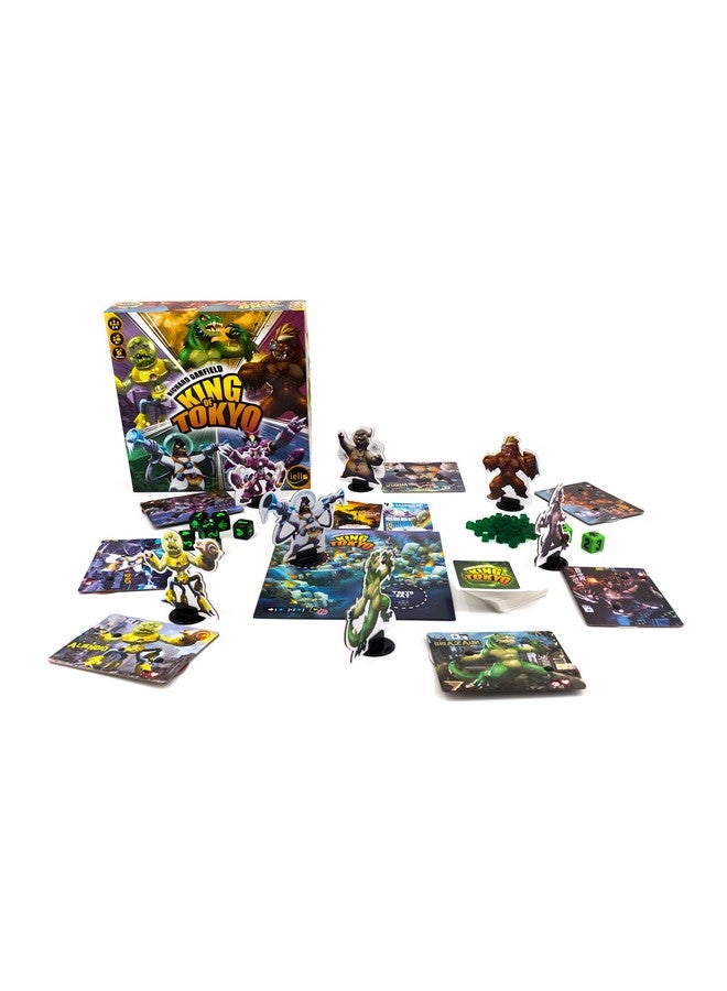 IELLO: King of Tokyo, New Edition, Strategy Board Game, Space Penguin Included in the Box, For 2 to 6 Players, 30 Minute Play Time, For Ages 8 and Up - Image 2