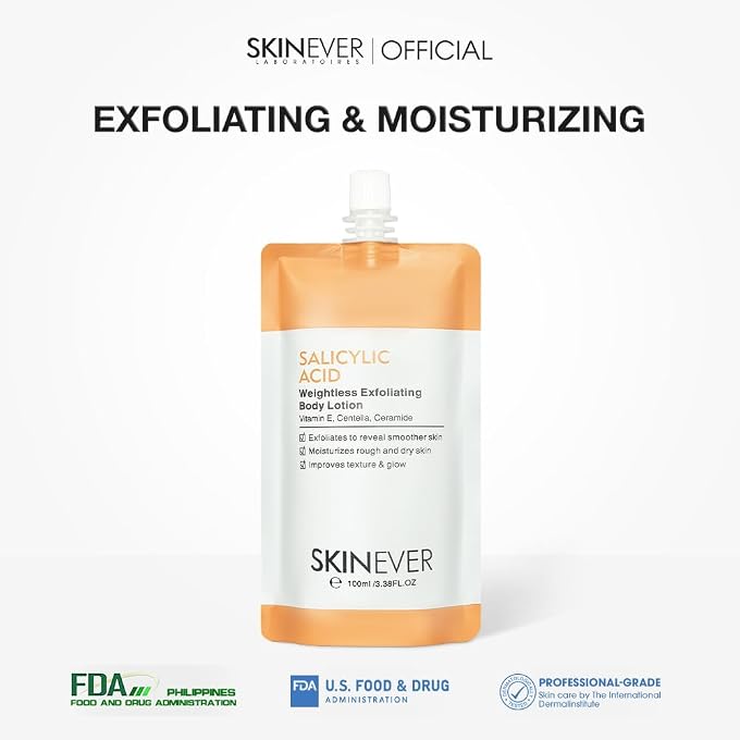 skinever FASHIONISTADEAL Salicylic Acid Exfoliating Body Lotion  Lightweight & Smoothing | Clear Skin for Body 100ml - Image 2