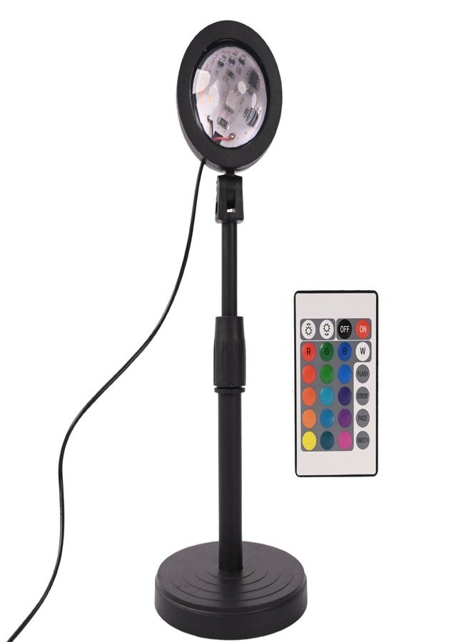 HYLOL Sunset Projector -16 Color LED Light with Remote, Desk Projection Rainbow Night Light, 180° Rotation Romantic Light (Projection Night Light) - Image 1
