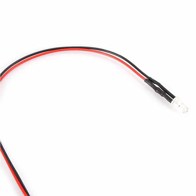 White Hair 01 5mm 12V 20cm Multicolor LED Light Cable 10pcs Wired Bright Indicator - Image 3