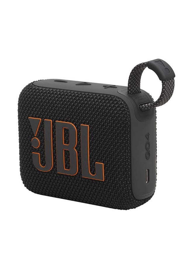 JBL Go4-Portable Bluetooth Speaker, Outdoor Waterproof and Dustproof Speaker, Long Battery Life, Black - Image 1