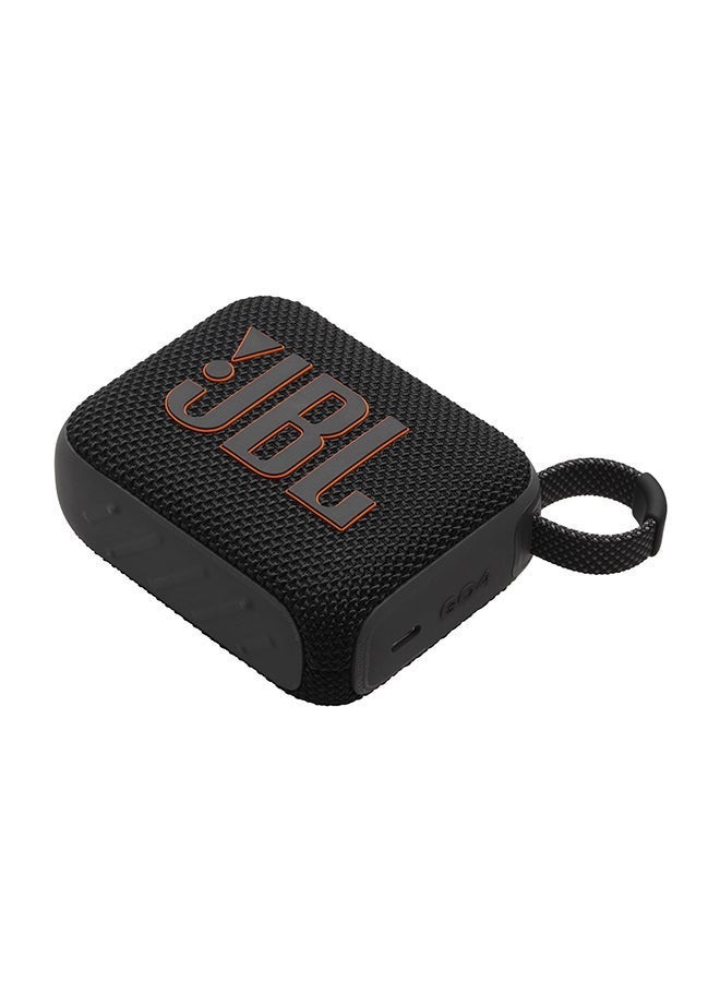 JBL Go4-Portable Bluetooth Speaker, Outdoor Waterproof and Dustproof Speaker, Long Battery Life, Black - Image 3