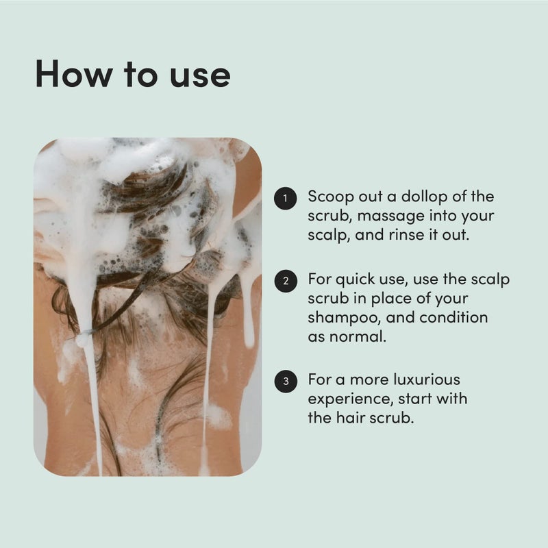 HIMS & HERS hers detox scalp scrub with salicylic acid and aloe vera extract to exfoliate and moisturize the scalp, botanical garden scent, no parabens phthalates or sulfates, cruelty free, 8oz - Image 5