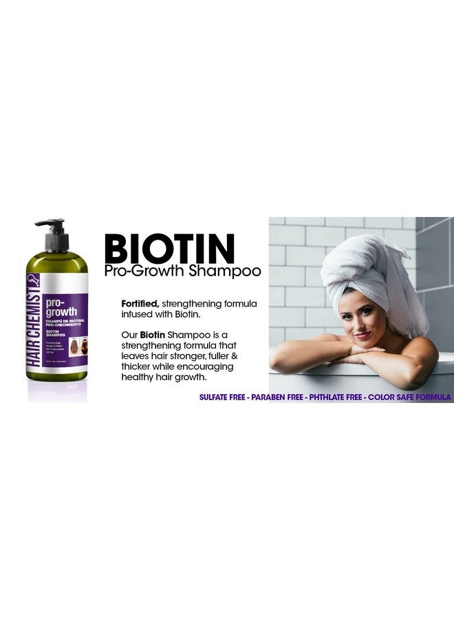 هير كيمست شامبو Pro-Growth مع البيوتين 33.8 أونصة وبلسم 33.8 أونصة صندوق هدايا مكون من قطعتين - Image 5
