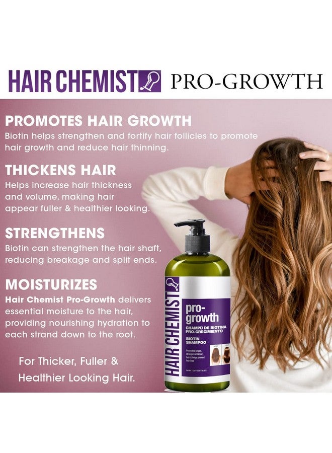 هير كيمست شامبو Pro-Growth مع البيوتين 33.8 أونصة وبلسم 33.8 أونصة صندوق هدايا مكون من قطعتين - Image 4