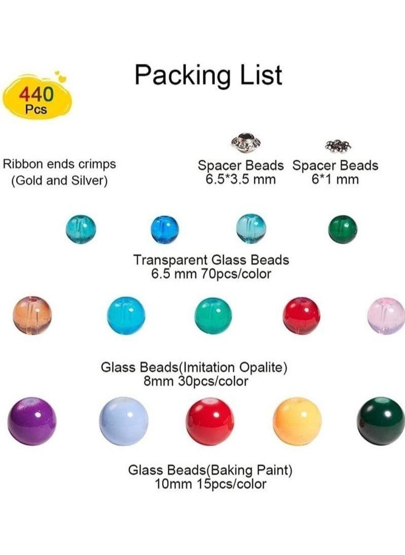 Generic Glass Beads Bracelet Making Craft Kit  - Image 3
