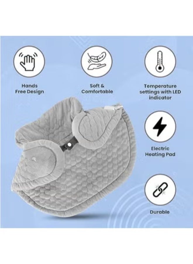 1Kg Weighted Digital Heating Pad – LCD Display, 5 Heat Settings, 2-Hour Auto Shutoff for Frozen Shoulder, Neck & Cervical Pain Relief – Gift for Men & Women - Image 3