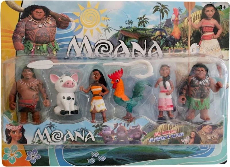 Masho Trend Moana Toy Figure Toy Set 8 Piece Toy - Moana Figures - Princess Figure