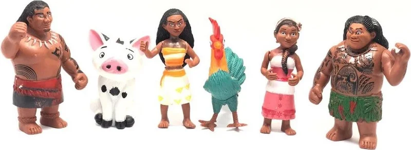 Masho Trend Moana Toy Figure Toy Set 8 Piece Toy - Moana Figures - Princess Figure