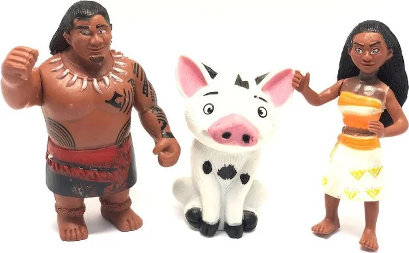 Masho Trend Moana Toy Figure Toy Set 8 Piece Toy - Moana Figures - Princess Figure