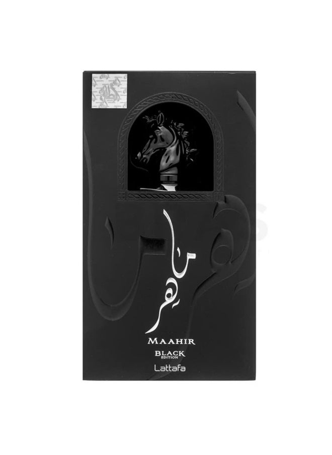 Lattafa Perfumes Lattafa Maahir Black Edition for Unisex Eau de Parfum Spray, 3.4 Ounce  - Image 1