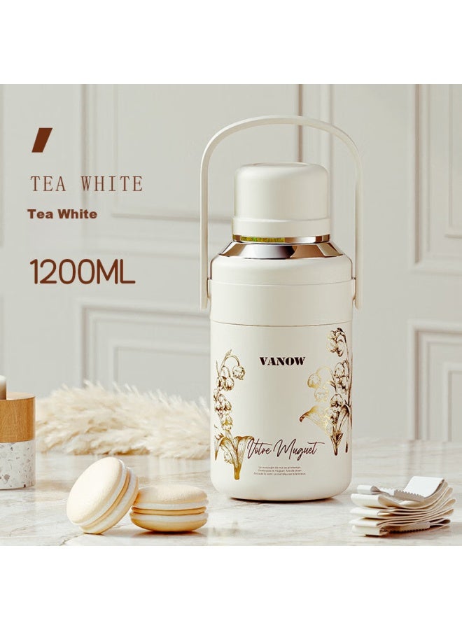 Vanow Large Capacity Insulated Mug For Women Model, Stainless Steel Baby And Child Tea Infuser Water Cup 1.2l - Image 1