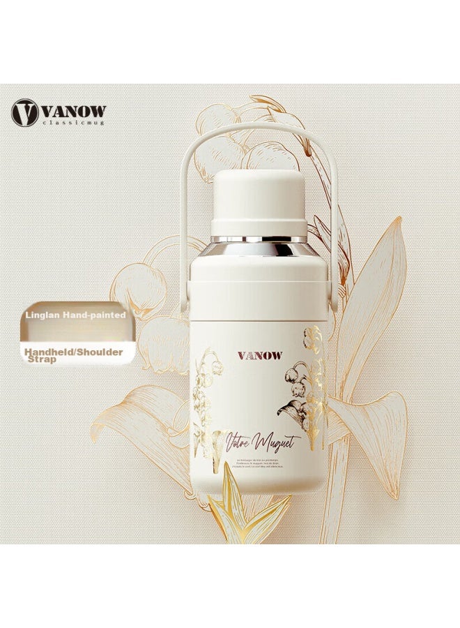Vanow Large Capacity Insulated Mug For Women Model, Stainless Steel Baby And Child Tea Infuser Water Cup 1.2l - Image 2